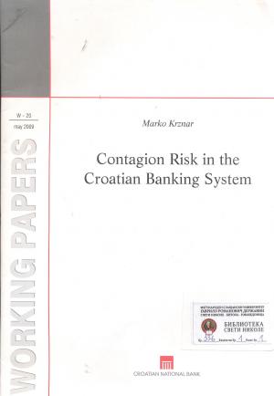 Contagion risk in the Croatian banking system